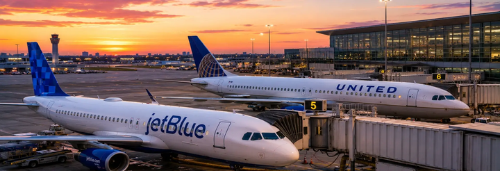 JetBlue and United Expand Blue Sky Travel Benefits