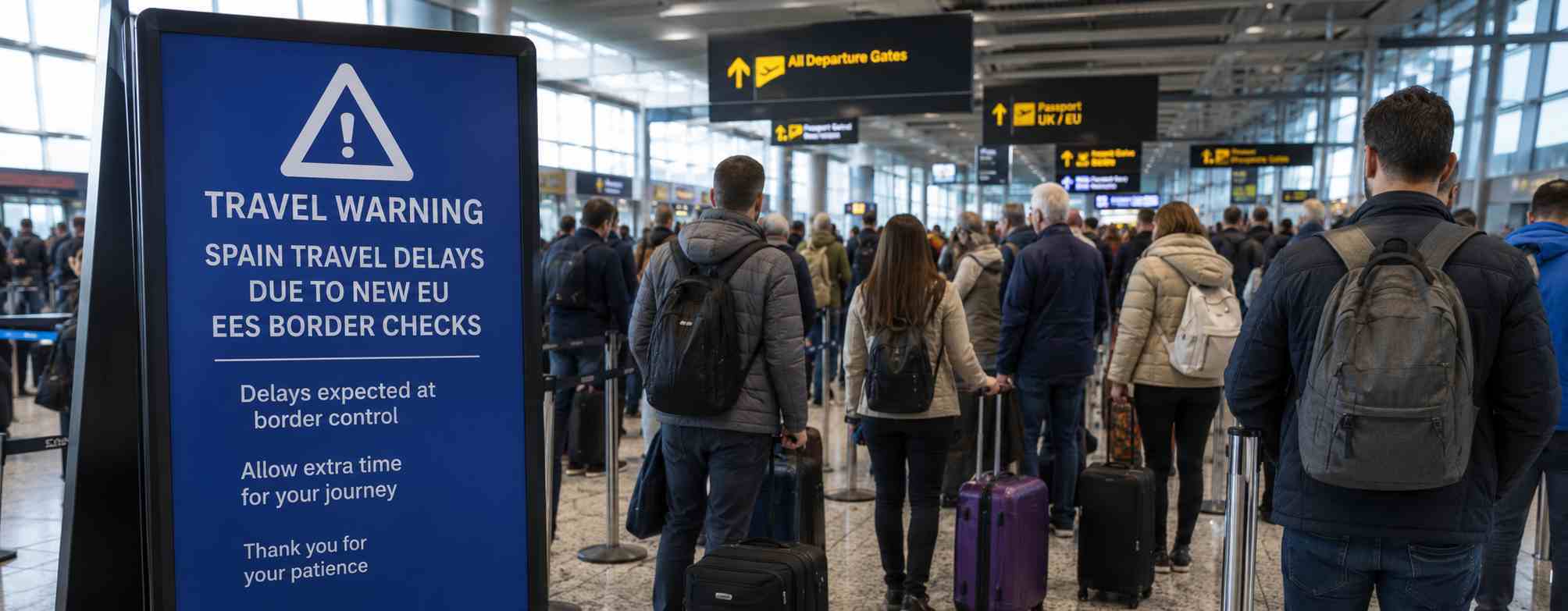 Edinburgh Airport Spain Travel Warning: EES Delays
