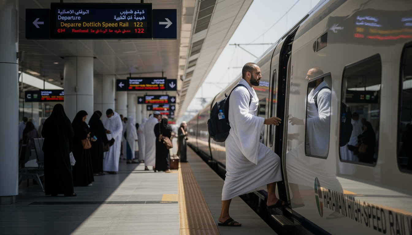 <p><a data-cke-saved-href="https://www.itimaar.co.uk/blog/how-to-use-haramain-high-speed-railway-for-pilgrims" href="https://www.itimaar.co.uk/blog/how-to-use-haramain-high-speed-railway-for-pilgrims"><span style="font-size:16px;"><span style="font-variant: normal; white-space: pre-wrap;"><span style="font-family:Arial,sans-serif"><span style="color:#000000"><span style="font-weight:700"><span style="font-style:normal"><span style="text-decoration:none">How to Use Haramain High-Speed Railway for Pilgrims</span></span></span></span></span></span></span></a></p>