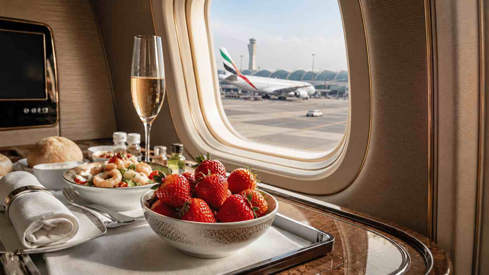 Emirates Updates UK Flight Menus with Gulf-Grown Strawberries